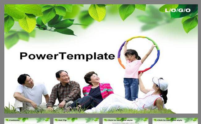 绿色教育背景PPT模板缩略图