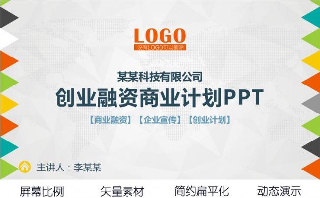 大气框架完整的商业创业计划书PPT动态模板缩略图