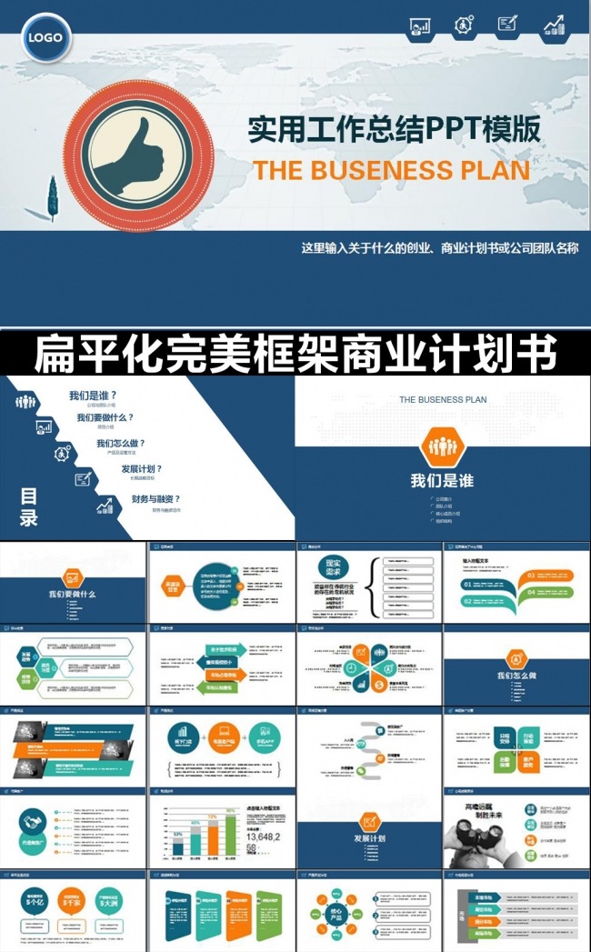 创业计划书商业融资项目策划PPT