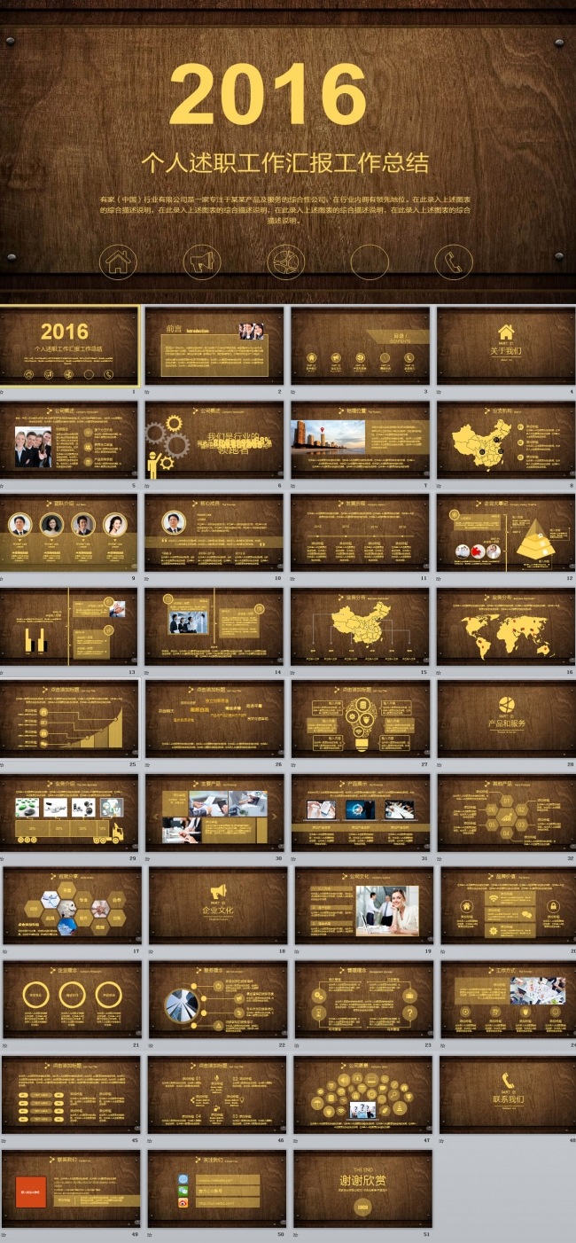 扁平化工作述职工作汇报工作总结PPT