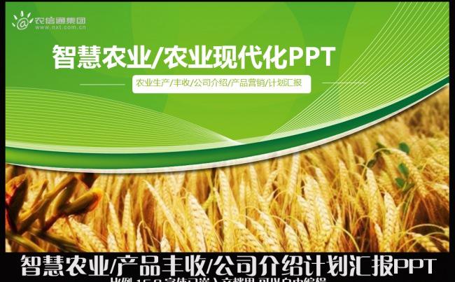 智慧农业产品丰收公司企业文化介绍现代农业技术推广报告工作总结PPT模板缩略图