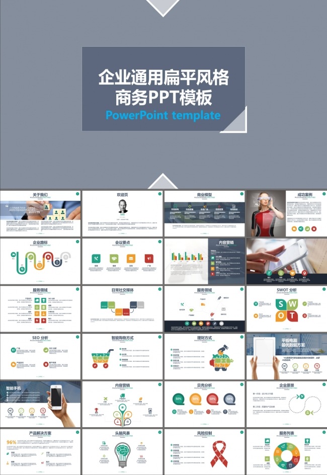 商业策划书大学生创业PPT模板