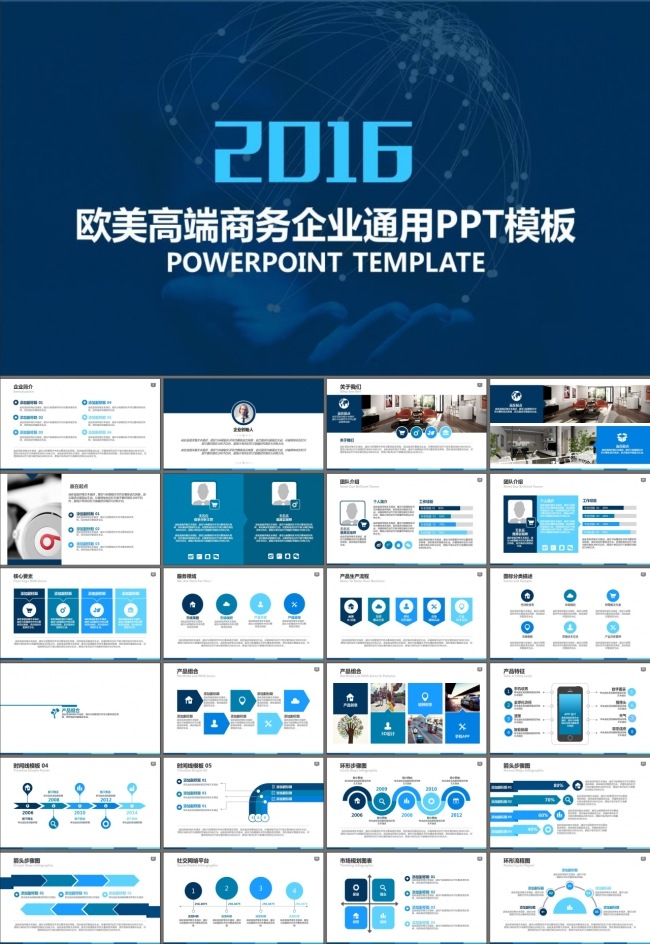 商业策划书述职报告企业介绍PPT模板