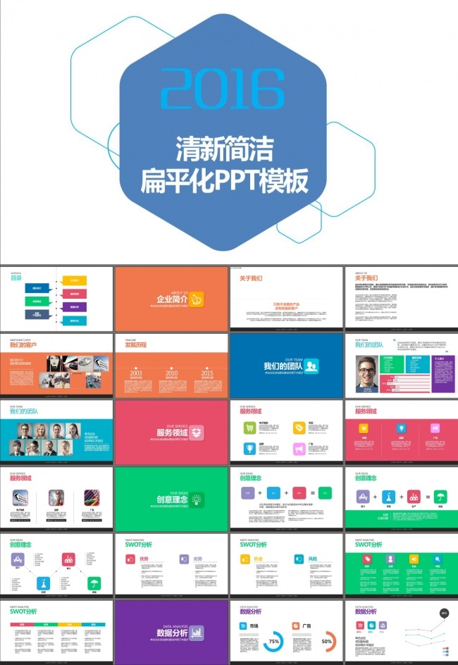 商业策划书会议演讲企业介绍PPT模板