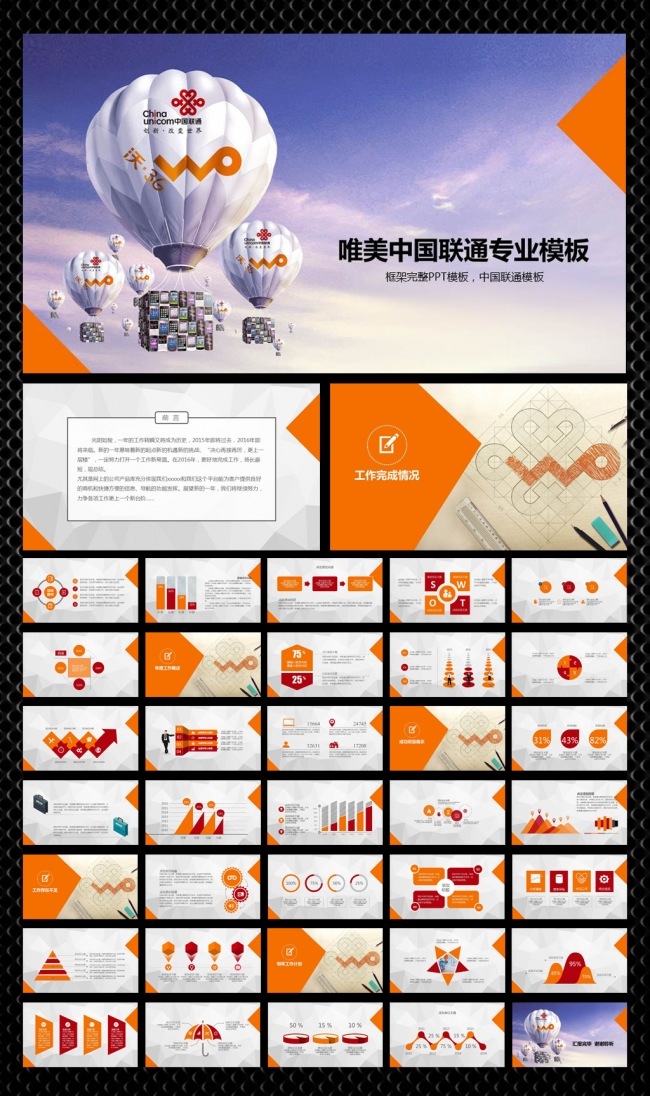 唯美中国联通工作报告