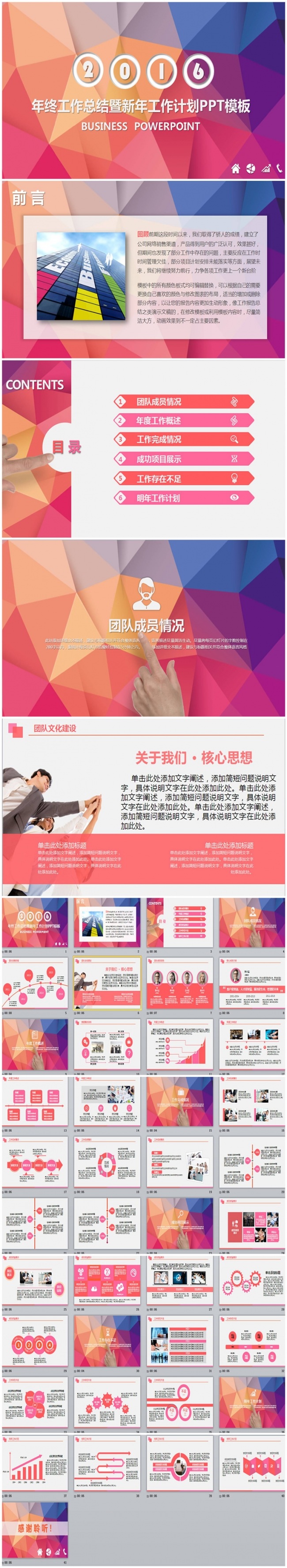 梦幻时尚动感工作总结汇报PPT模板