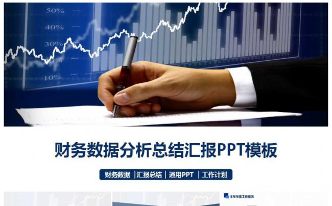 公司企业商务 财务会计数据报告汇报总结缩略图