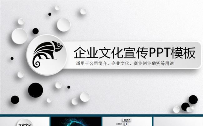 时尚大气企业文化宣传公司简介PPT模板缩略图