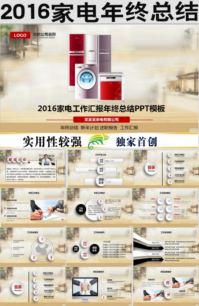 2016家电工作汇报  年终总结