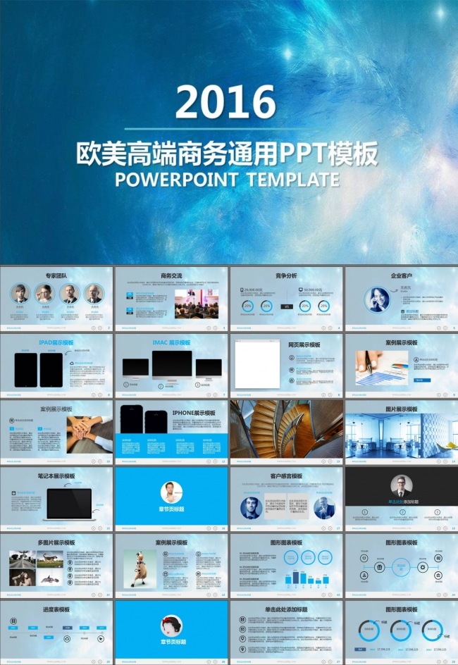 企业宣传企业发展商业计划书PPT模板