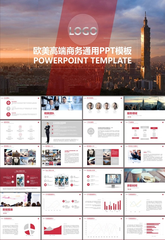 品牌宣传产品介绍商业计划书PPT模板