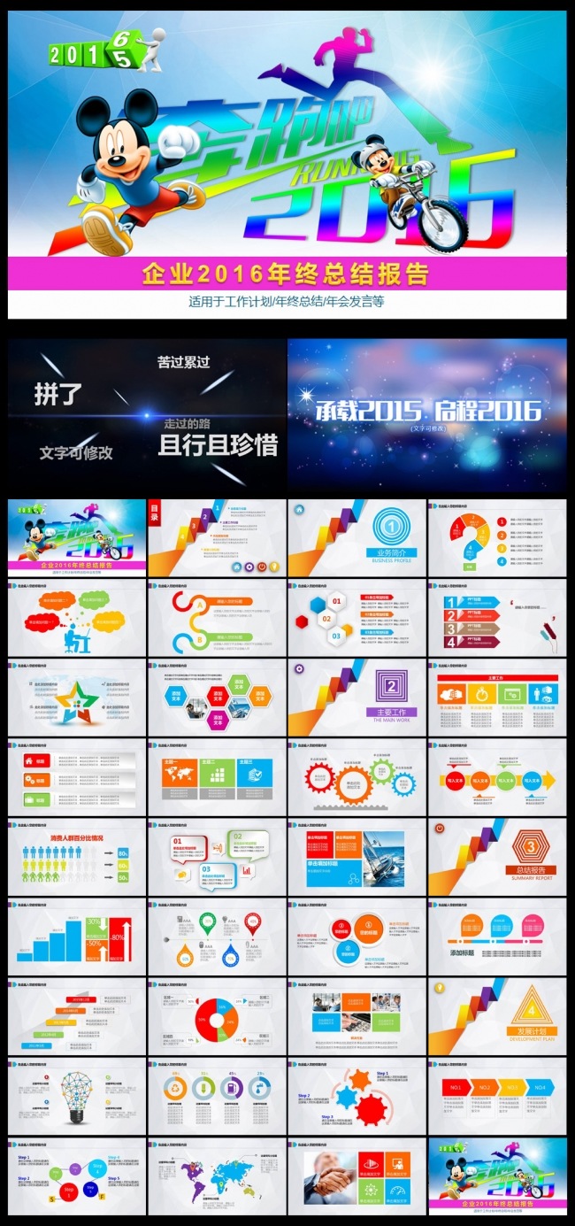 奔跑吧米奇2016总结PPT