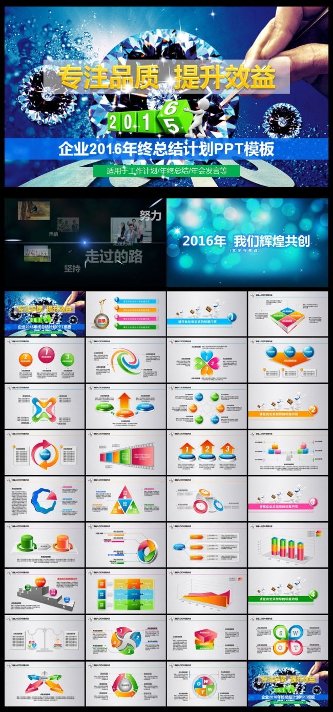 提升效益2016企业总结PPT