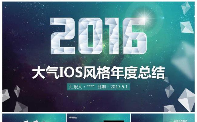 IOS简洁风格企业公司个人团队年度工作总结缩略图
