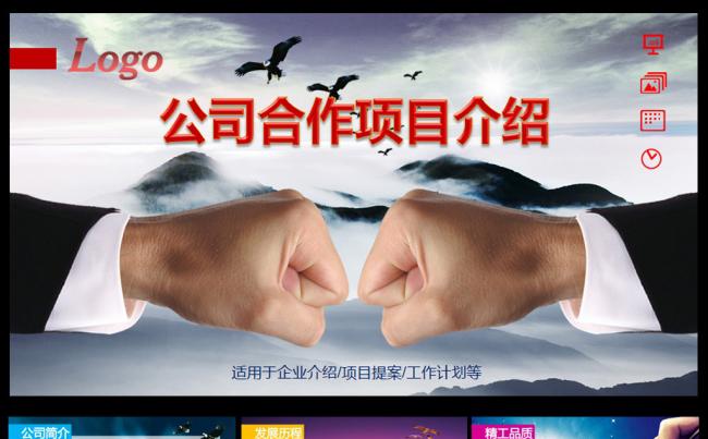 公司合作项目介绍PPT缩略图