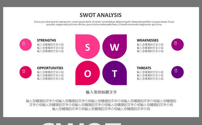 20款SWOT分析图表分析模型ppt缩略图