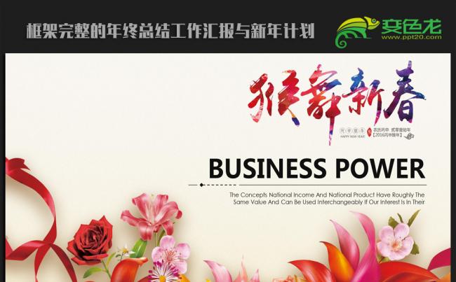 猴迎新春公司年会ppt动态模板缩略图