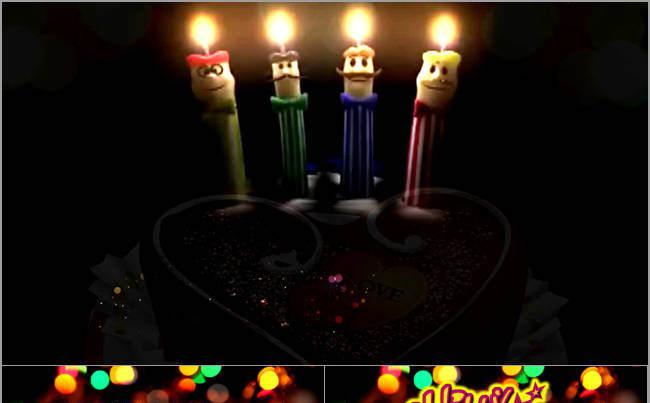生日快乐生日祝福电子贺卡PPT模板缩略图