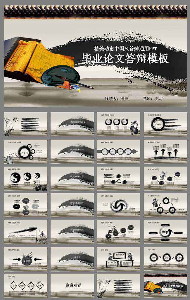 毕业论文答辩ppt模板