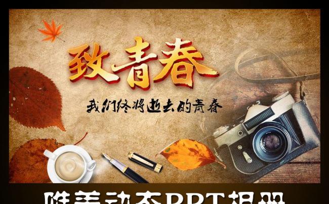 2016致青春怀旧唯美动态PPT相册缩略图