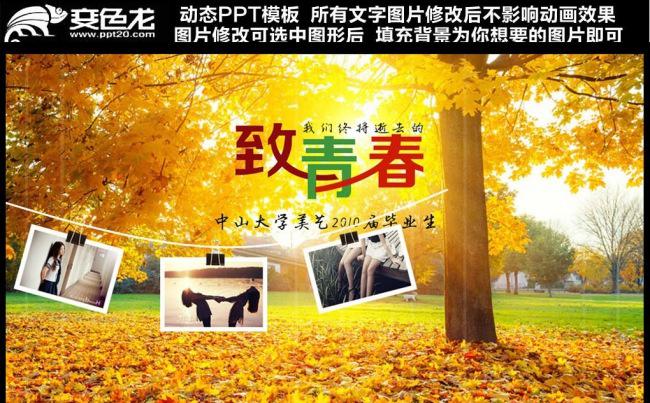 同学聚会毕业匆匆那年相册视频片头PPT缩略图