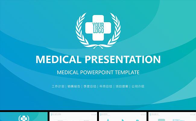 2016医疗卫生医药代表计划总结PPT模板缩略图