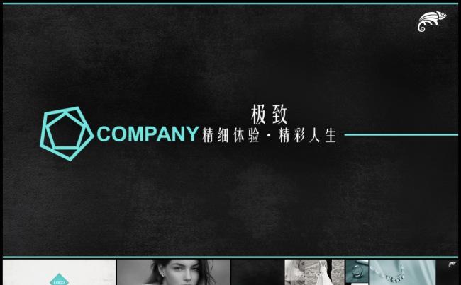 欧美时尚公司介绍产品发布品牌宣讲模板缩略图