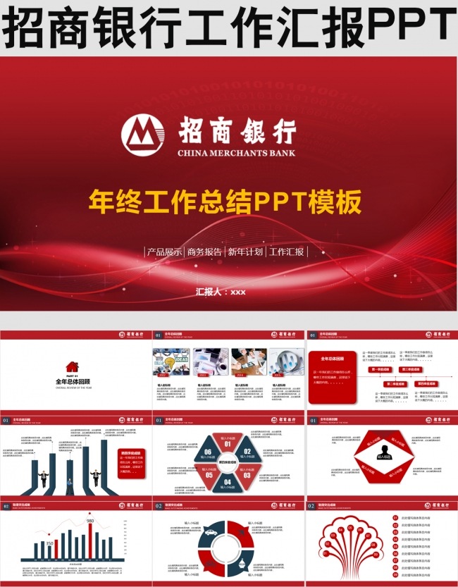 招商银行工作汇报PPT