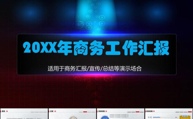 商务年终总结计划工作汇报动态PPT缩略图
