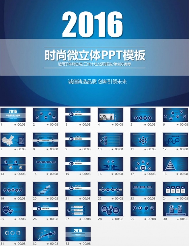 欧美商务年终工作总结汇报PPT模板