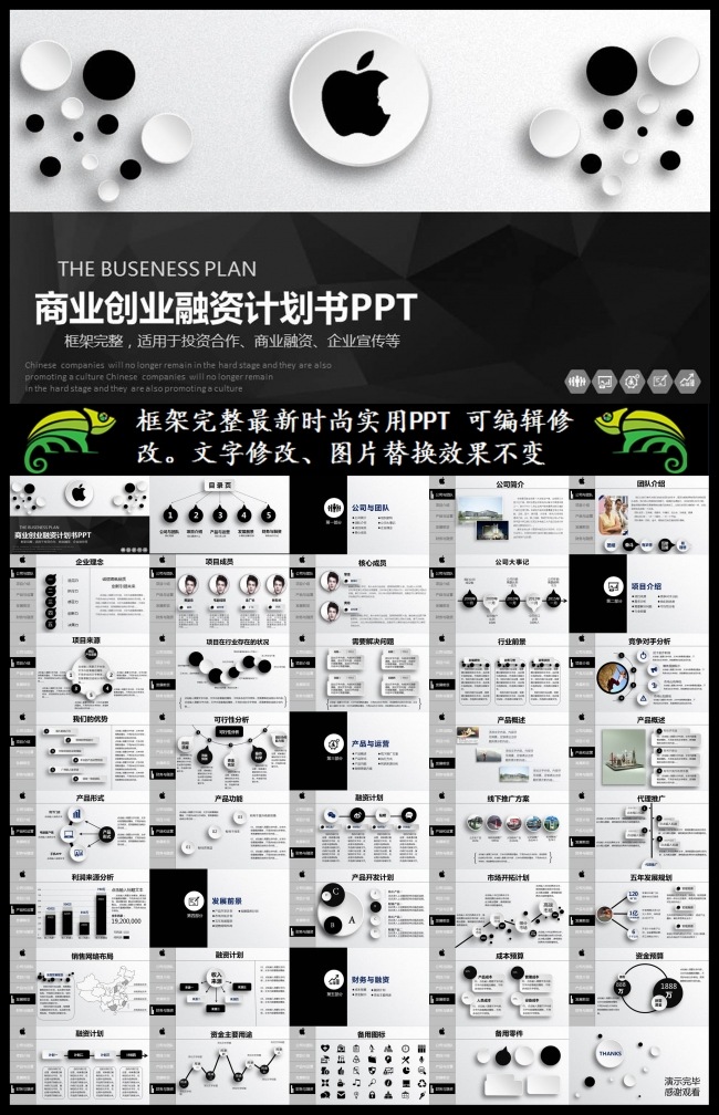 框架完整的商业创业融资计划书