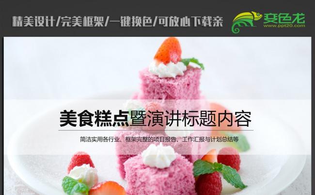 精美蛋糕点心ppt动态模板缩略图