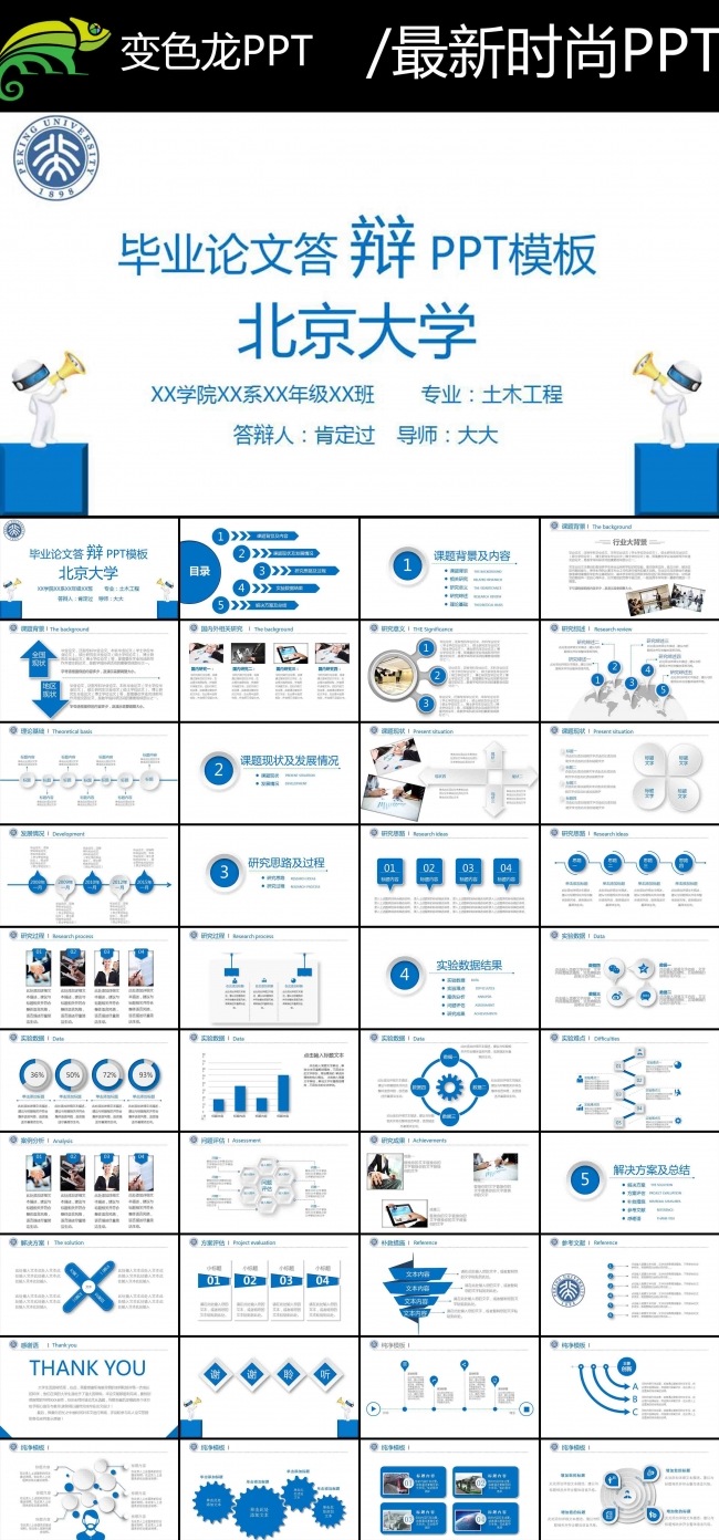 2016毕业辩答PPT模板