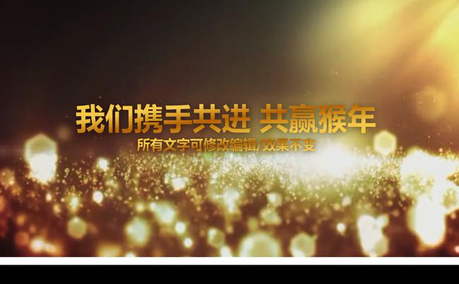 2016金色工作总结PPT模板商务汇报缩略图