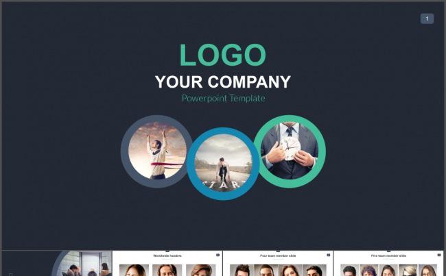 公司企业商务通用欧美风格简介模板PPT缩略图