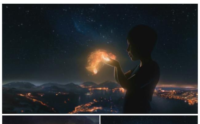 星空开场新年计划竞聘报告工作总结述职报告公司介绍PPT模板缩略图
