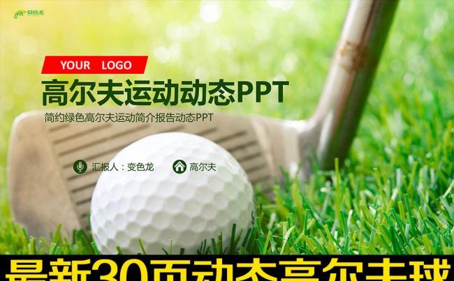 高尔夫球体育竞赛休闲运动PPT缩略图