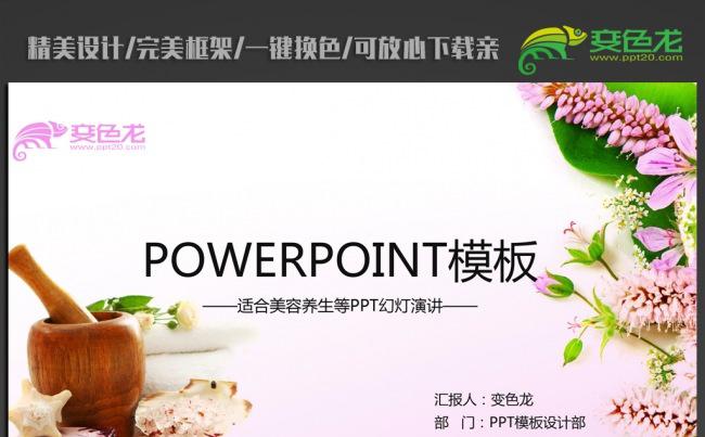 美容养生SPA会馆ppt动态模板缩略图