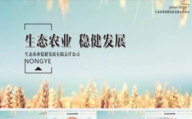 大气生态时尚简约通用（动态）PPT模版缩略图