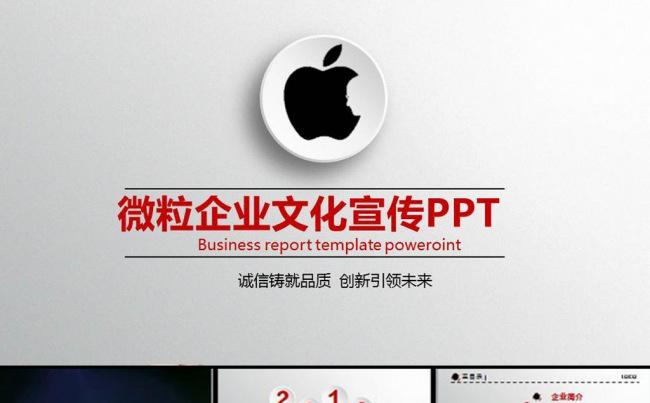 微粒企业文化宣传PPT缩略图