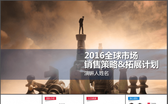 2016全球销售策略拓展计划宣讲PPT模板缩略图
