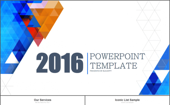 2016商务工作汇报PPT模板缩略图
