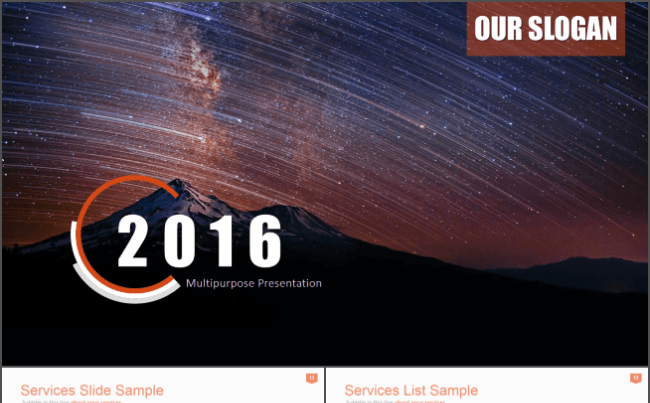  2016商务工作汇报PPT模板缩略图