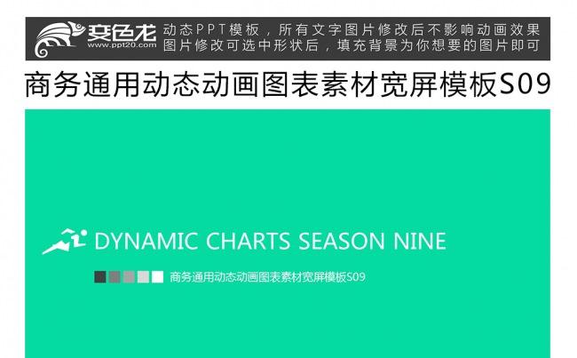 商务通用动态动画图表素材宽屏模板S09缩略图