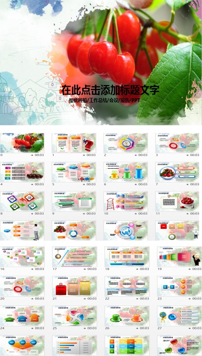 樱桃种植技术樱桃产品介绍樱桃ppt