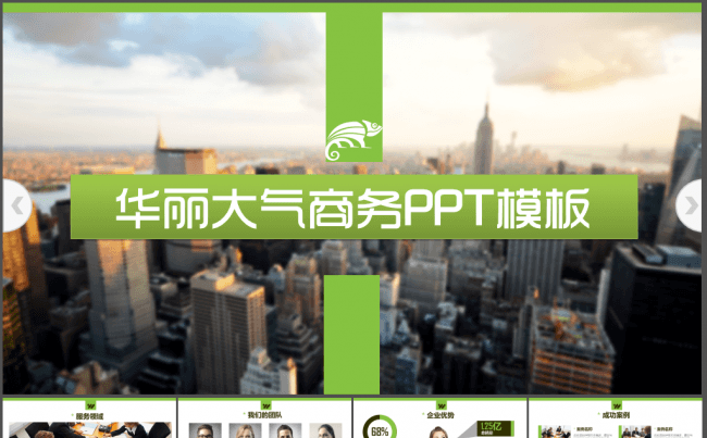 华丽大气企业介绍产品展示市场营销PPT模板缩略图