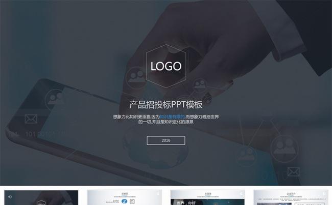 互联网产品招投标PPT模板缩略图