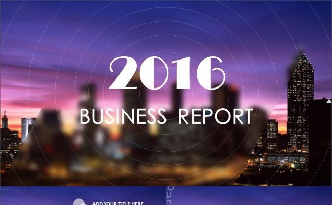 【海风PPT】2016Night动感商务汇报模板（动静双套）缩略图
