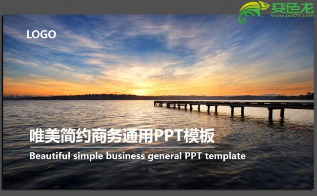 唯美简约商务通用PPT模板缩略图