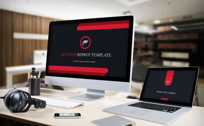 【PPT模板】大气上档次简约商务通用创意全动画设计缩略图